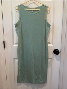 Just Be Sleeveless Mint Green Tank Dress